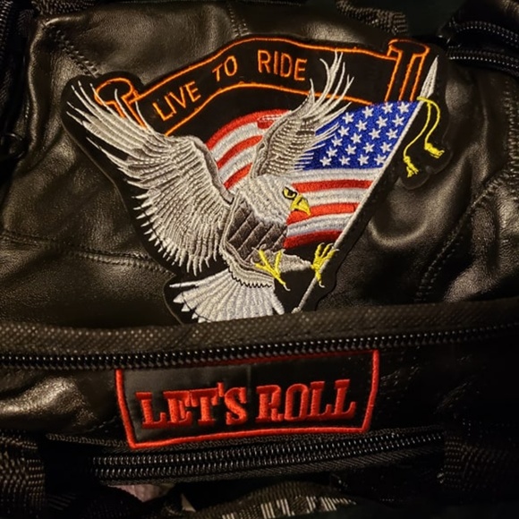 Diamond Plate Rock Design Genuine Leather Live bag - Picture 2 of 6